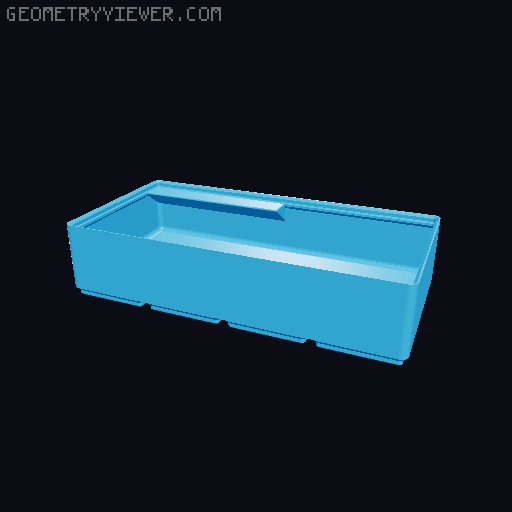 Gridfinity cups height 5 (39mm) collection 3D model thumbnail