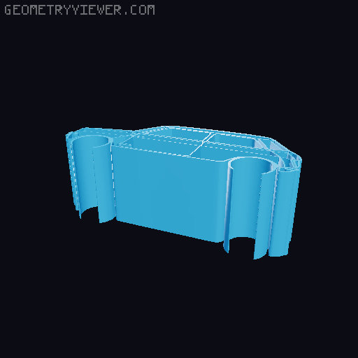 Car silhouettes! different models 3D model thumbnail