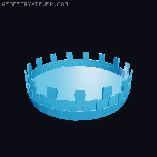 Large Coin Vortex on 100mm jar 3D model thumbnail