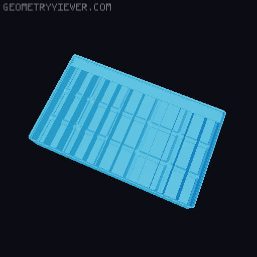 Gridfinity Ultra Light Bins - Divider Label Edition 3D model thumbnail