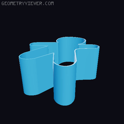 Gingerbread man cookie cutter 3D model thumbnail