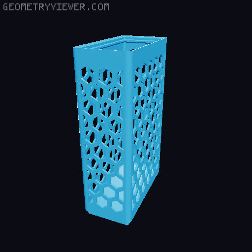 Gridfinity Hex Bins all sizes 3D model thumbnail