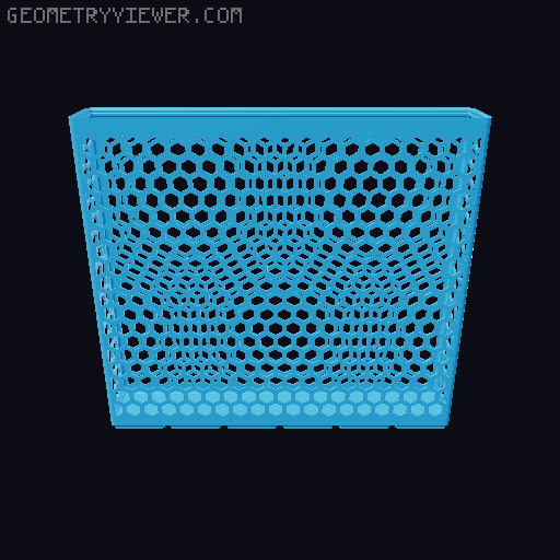 Gridfinity Hex Bins all sizes 3D model thumbnail