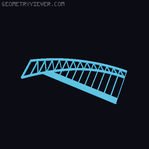 Sydney Harbour Bridge for Brio type train sets 3D model thumbnail