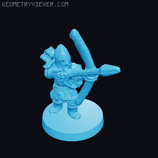 Pinnath Gelin Archers 10mm Scale 3D model thumbnail