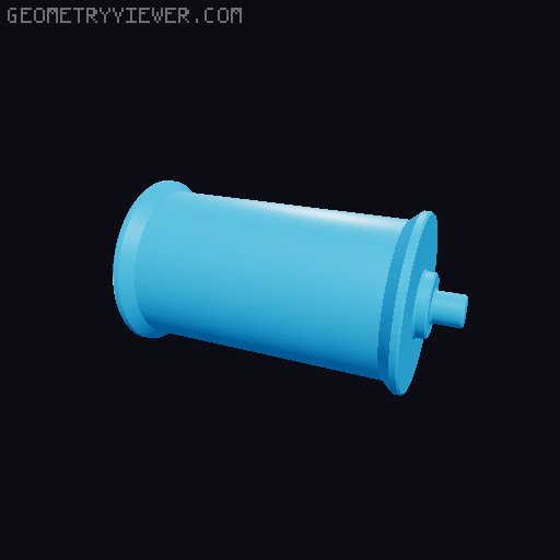 Spool Roller/Holder - Multiple Sizes & Modular Design 3D model thumbnail