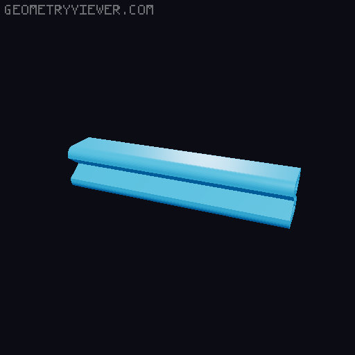 Modular Pedalboard 3D model thumbnail