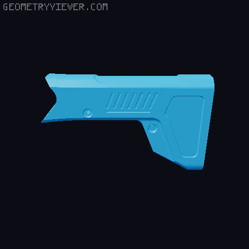 Ontos Ducky Stock (It holds a spare Magazine!) 3D model thumbnail