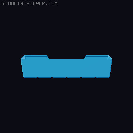 Gridfinity wall cutout collection 3D model thumbnail