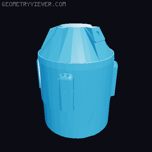 Design a Spacecraft (Lego Technic) Modular Pieces 3D model thumbnail