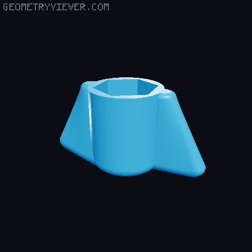 Variable mobile phone holder with clamp 3D model thumbnail