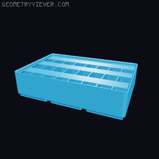 Gridfinity Ultra Light Bins - Divider Label Edition 3D model thumbnail