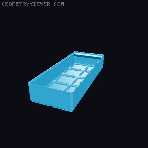 Gridfinity cups height 5 (39mm) collection 3D model thumbnail