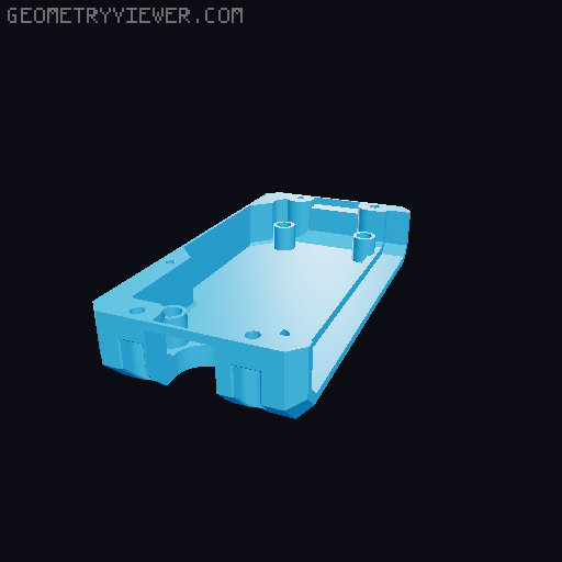 Raspberry Pi Zero / Zero 2 Case (REMIXED) 3D model thumbnail