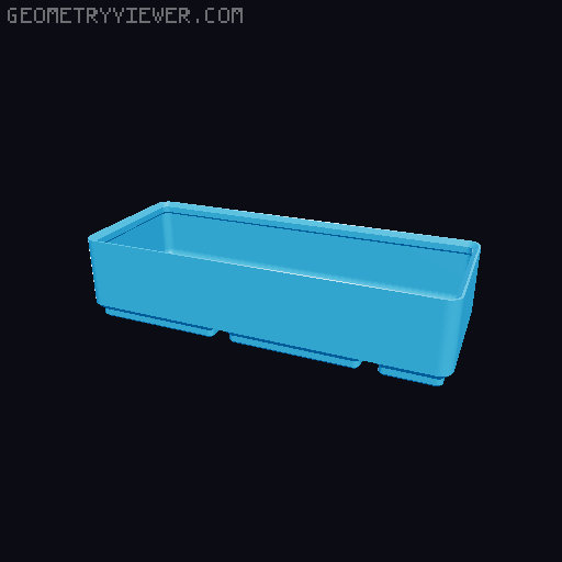 Fractional Gridfinity Expanded 3D model thumbnail