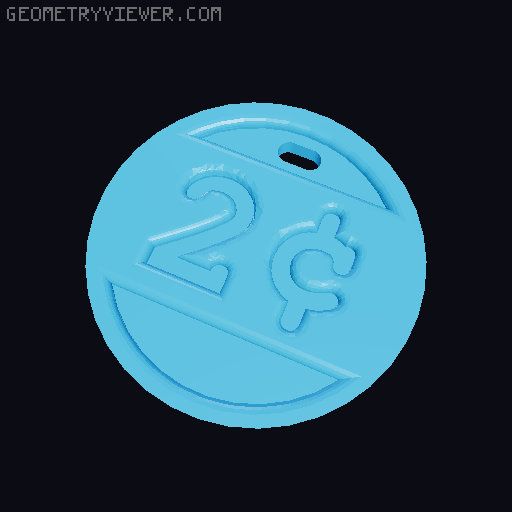Nagy's Two Cents 3D model thumbnail