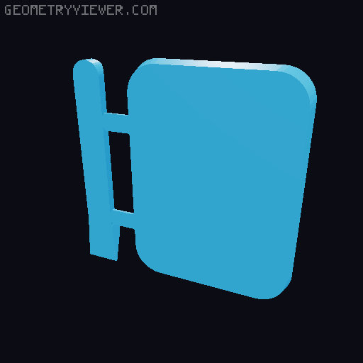Disposable Mini Mixing Pad No Logo 3D model thumbnail