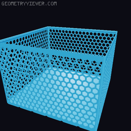 Gridfinity Hex Bins all sizes 3D model thumbnail