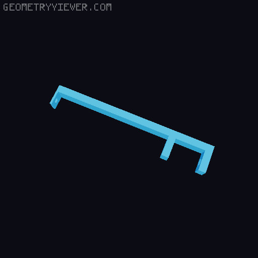 Logitech Webcam Mount 3D model thumbnail