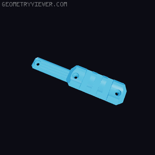 Smiley - Side Bracket Reinforcement + Rail 3D model thumbnail