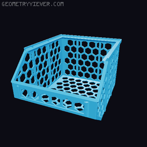 Stackable Baskets 3D model thumbnail