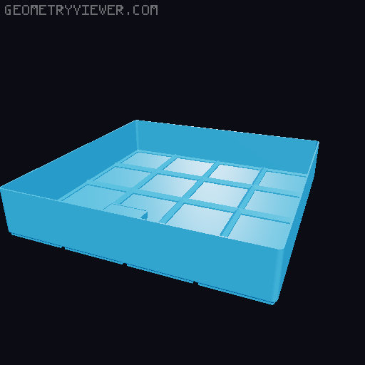 Small Parts Assortment System 3D model thumbnail