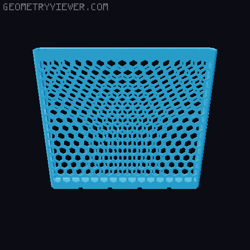 Gridfinity Hex Bins all sizes 3D model thumbnail
