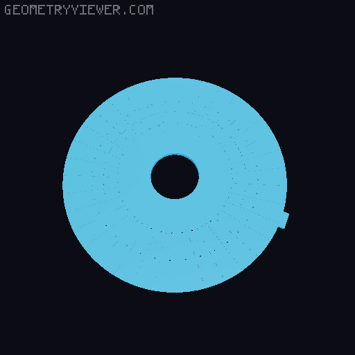 Resistance substitution wheel (customizable) 3D model thumbnail