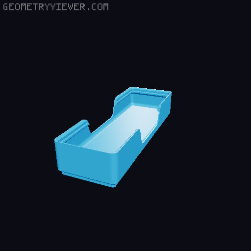 Gridfinity wall cutout collection 3D model thumbnail