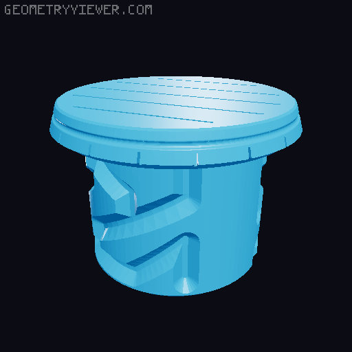 Double Twist Puzzle Barrel 3D model thumbnail