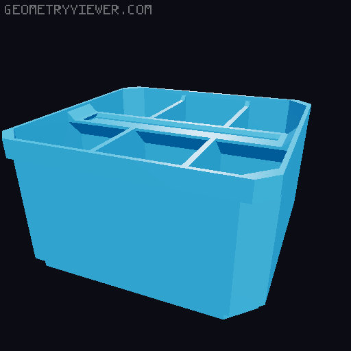 PackUp + Lables Nesting Bin Remix for Milwaukee Packout 3D model thumbnail