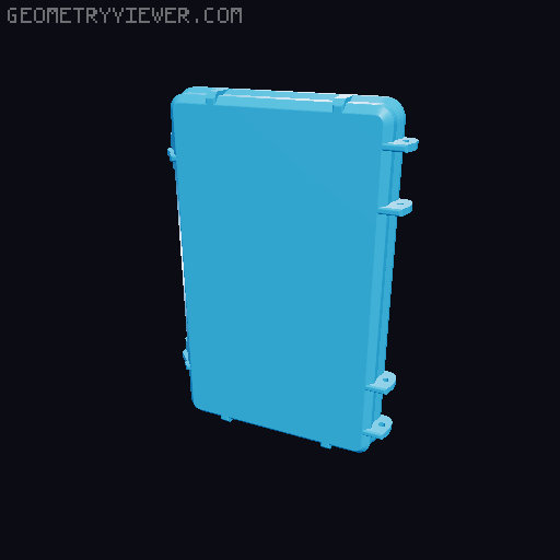 Rugged organizing Box for M3/M4 Screws (Update: added version without text in lid) 3D model thumbnail