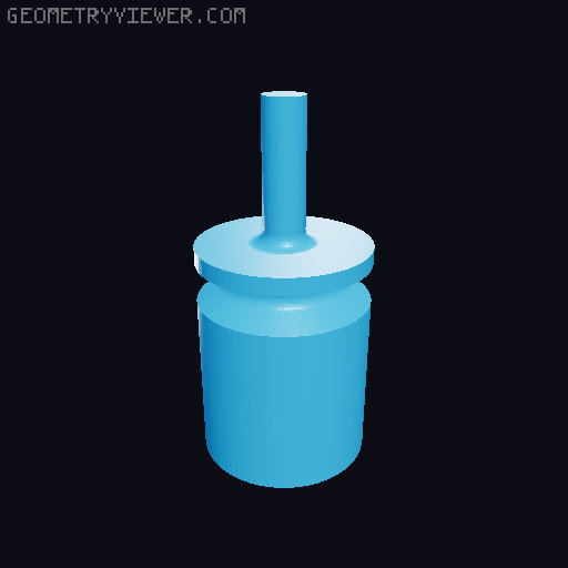 #3 Tom stanton o-ring piston 3D model thumbnail