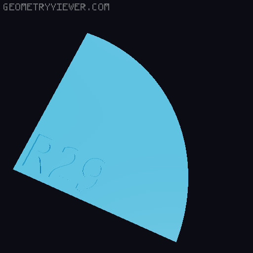 Radius Gauge - Convex & Concave 3D model thumbnail