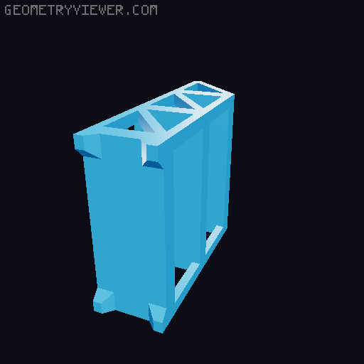Giga's Garage Display (Generic 1/64 Garage) 3D model thumbnail