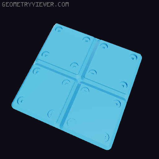 Gridfinity Tiles 3D model thumbnail