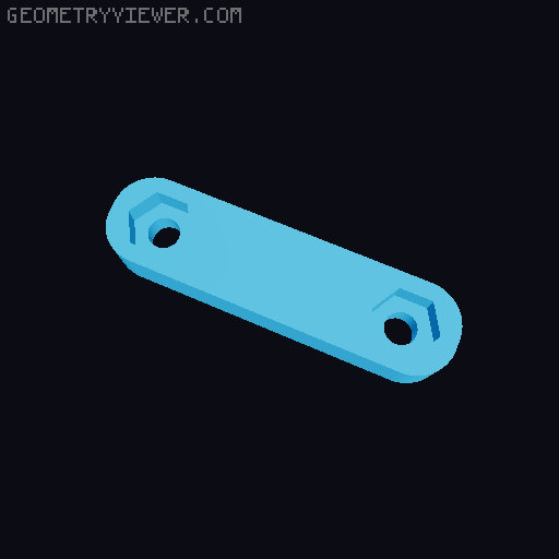 270 Hinge Combined with Cover and Base Plate Holder 3D model thumbnail