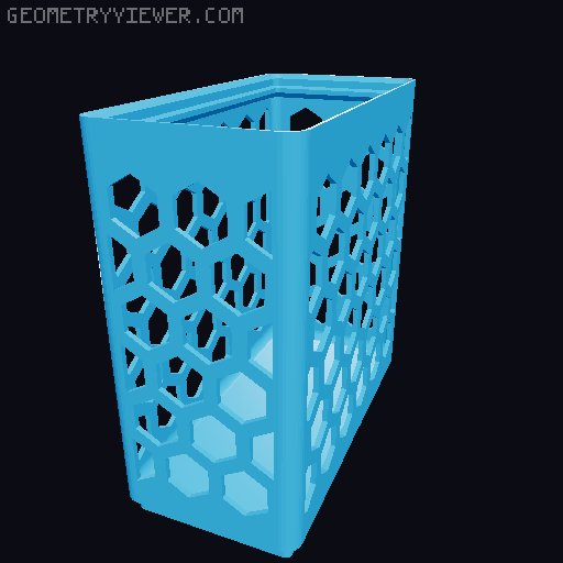 Gridfinity Hex Bins all sizes 3D model thumbnail
