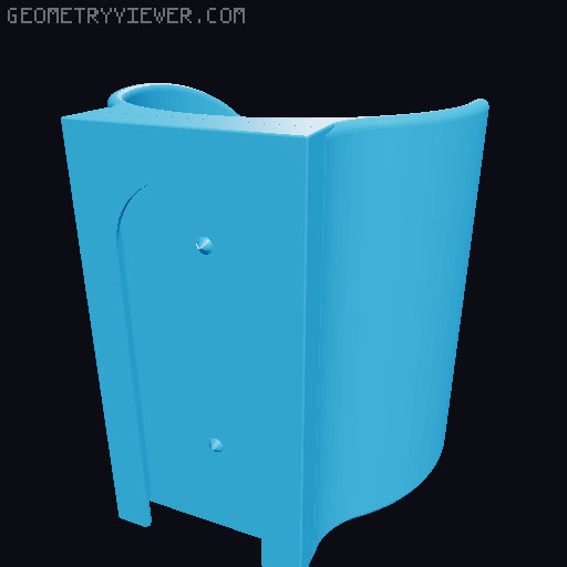Multiboard bottle holders with open bottom in various sizes 3D model thumbnail