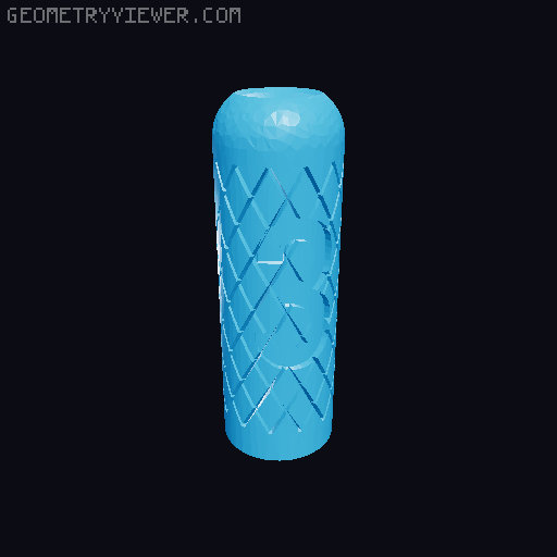Allen Key grips with size and dimple on top 3D model thumbnail