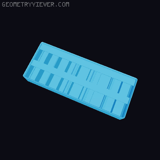 Gridfinity Ultra Light Bins - Divider Label Edition 3D model thumbnail