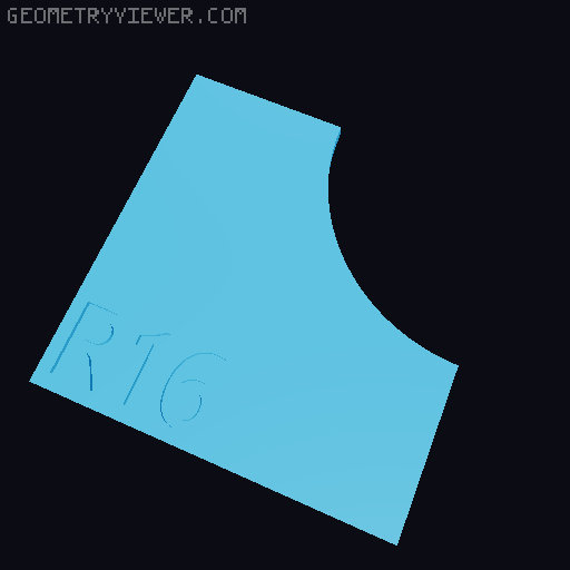 Radius Gauge - Convex & Concave 3D model thumbnail