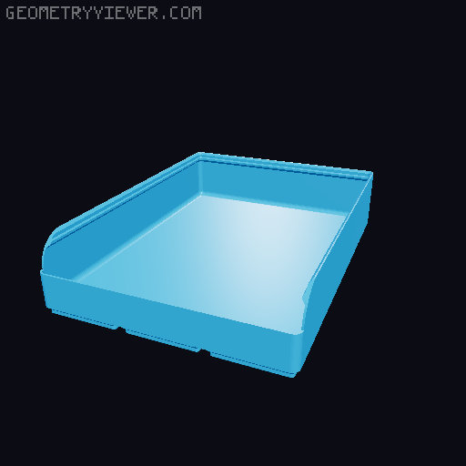 Gridfinity rouded bins collection all sizes 3D model thumbnail
