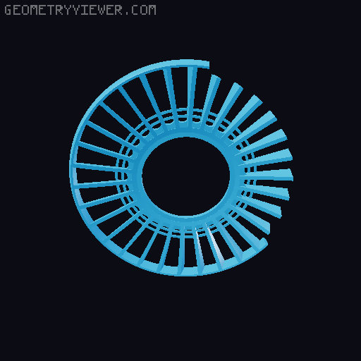 J57 turbojet Engine and stand 3D model thumbnail