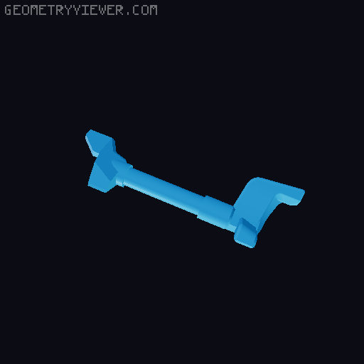 One-handed Xbox Series X|S controller RT/RB Only 3D model thumbnail