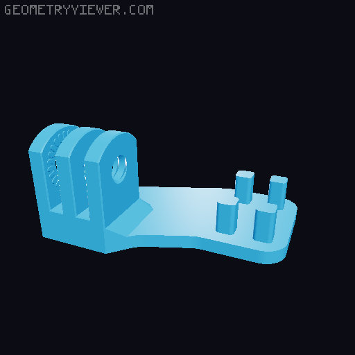 KP3S PRO | Cam Support 3D model thumbnail