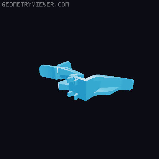 Lego compatible dirt bike 3D model thumbnail
