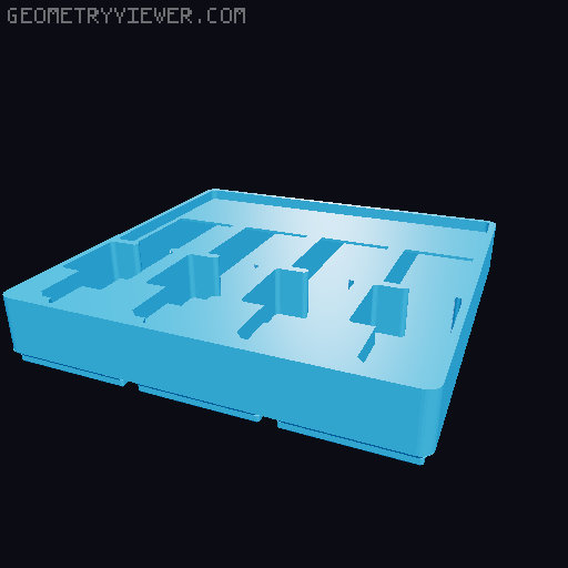 Gridfinity - Bambu Hotends Box 3D model thumbnail