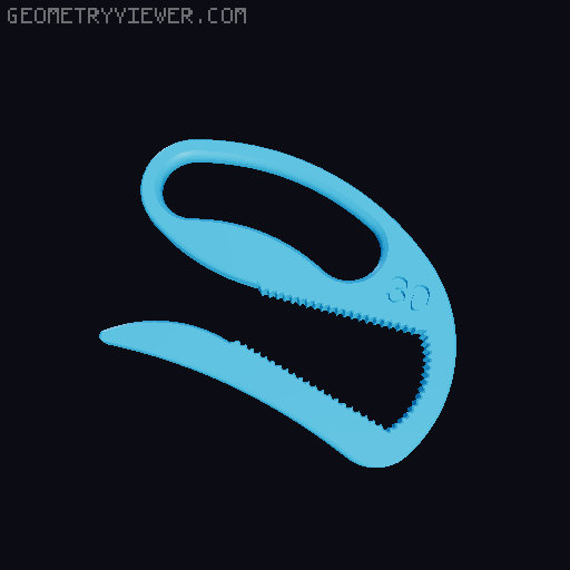 Bottle Opener 3D model thumbnail