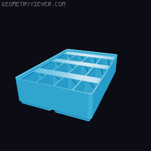 Gridfinity Ultra Light Bins - Divider Label Edition 3D model thumbnail